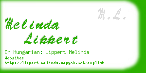 melinda lippert business card